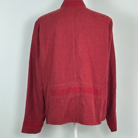 Coldwater Creek Linen Blend Jacket/Blazer - Picture 2 of 11